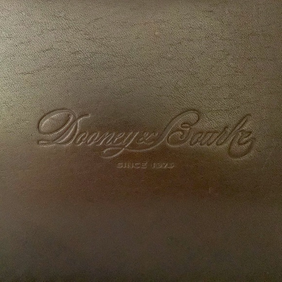 Dooney & Bourke Croco-Embossed Leather Double Strap Tassle Bag - Picture 5 of 14